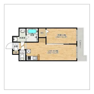 HF福岡レジデンスEAST【809号室】の間取り