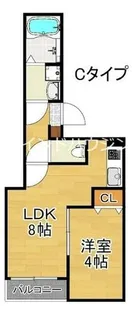 H-maison住吉Ⅱ【1階】の間取り