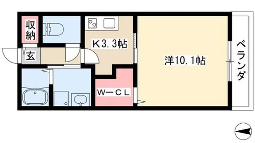 H&M【1階】の間取り