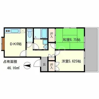 パークハイムミカサ【1階】の間取り