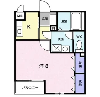 ブリック メゾン 金剛【2階】の間取り