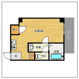 眞鍋ビル【202号室】の間取り