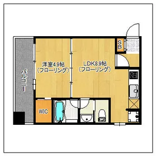 ビエラコート博多駅前【1210号室】の間取り