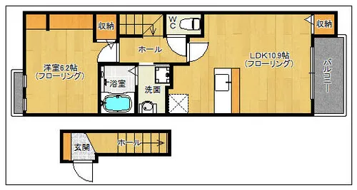 アルカンシェル宰府【202号室】の間取り
