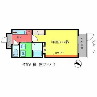 プラネシア京阪出町柳【1階】の間取り