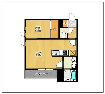 G-smart姪浜【1階】の間取り