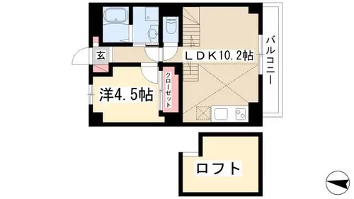 グランフォート新瑞橋【3階】の間取り