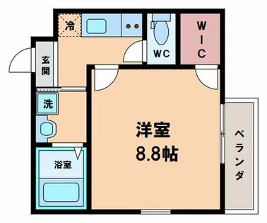 フジパレス遠里小野Ⅱ番館【2階】の間取り