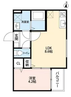 イーリス弥富通【2階】の間取り
