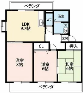 マーサヴィラ【202号室】の間取り