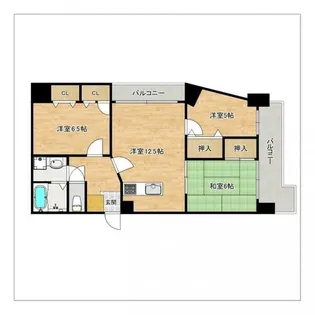 パロリブル【103号室】の間取り