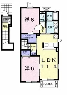 プラシード・カーサ【2階】の間取り