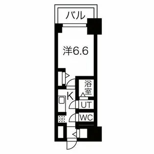 ファステート名古屋駅前ドリーム【6階】の間取り