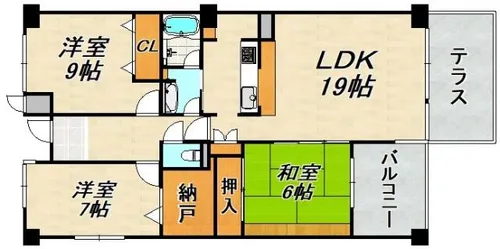 西神糀台ミオ【1階】の間取り