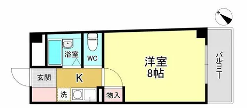 シンフォニーレジデンス柴原【3階】の間取り