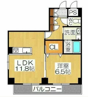 ペコラ広小路【9階】の間取り