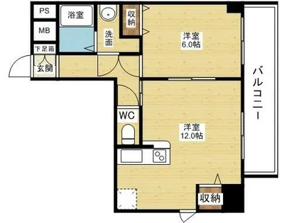 ノルデンハイム東三国IIIA【2階】の間取り