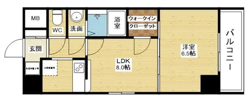 ノルデンタワー新大阪【3階】の間取り