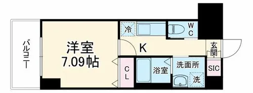 エメルミナ豊中岡町【3階】の間取り