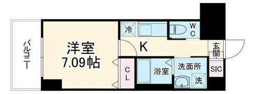 エメルミナ豊中岡町【3階】の間取り