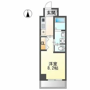 グランシャリオ波寄【302号室】の間取り