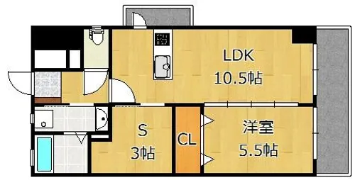 ザ.ヒルズ戸畑【8階】の間取り