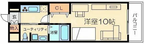 Re-be東三国【8階】の間取り
