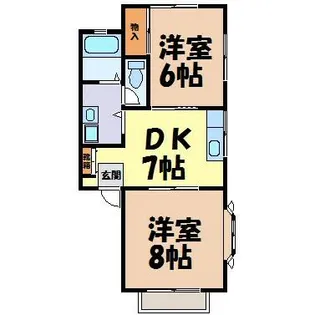 エステート八事B棟【2階】の間取り