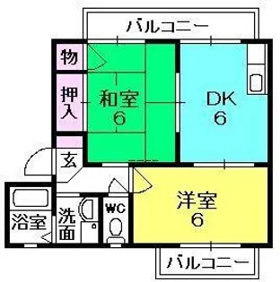 エムロイヤルⅠ【203号室】の間取り