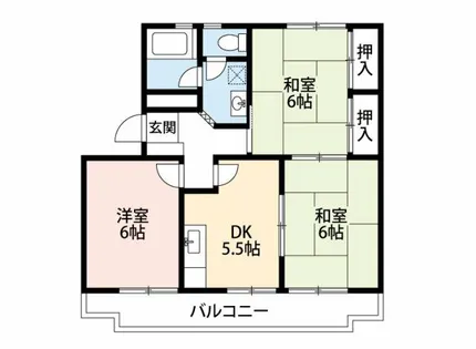 棚尾マンション【103号室】の間取り