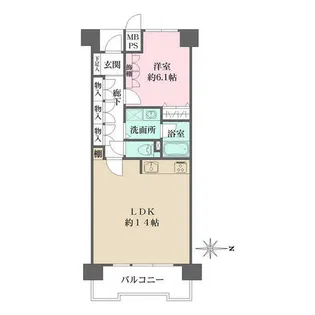 ファミール伊丹デュオ【4階】の間取り