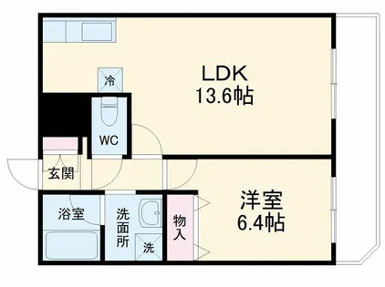 アーバネックス豊中桜塚【11階】の間取り
