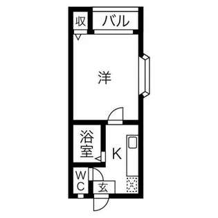TYK名駅南【201号室】の間取り