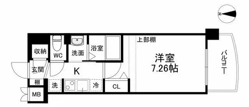 Luxe門真【10階】の間取り