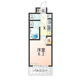 プレサンスTHE KYOTO 新町通【4階】の間取り