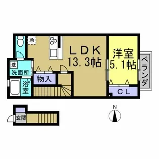 SAKYO (サキョウ) 6【2階】の間取り