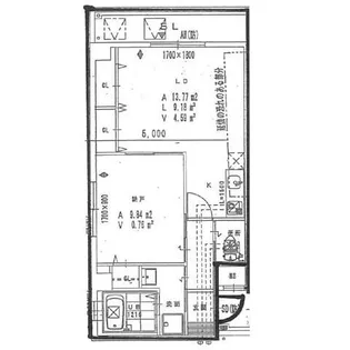 エルミタージュ難波南Ⅲ【701号室】の間取り