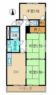 メゾンドタミー【201号室】の間取り