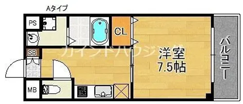 エクセル沢之町【1階】の間取り