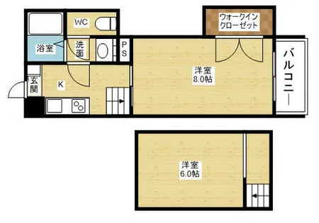 FIVETWO【1階】の間取り