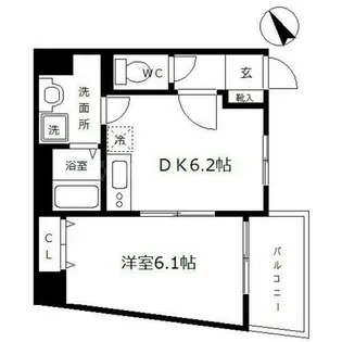 ES-Grande Minamimorimachi(エスグランデ南森町【1階】の間取り