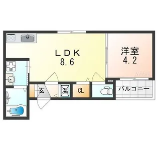 GRANDIR湊【1階】の間取り