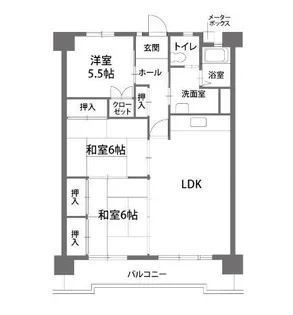 シティファミリー上流【1203号室】の間取り