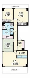 イトーピア千里万博公園【10階】の間取り