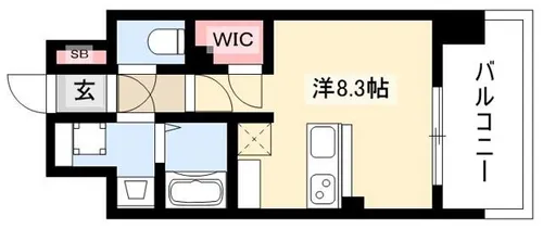 ルーエ今池【803号室】の間取り