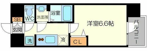 アドバンス大阪ヴェンティ【12階】の間取り