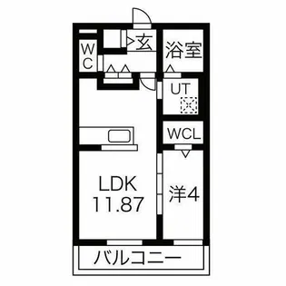 フォンターナ飾磨【2階】の間取り
