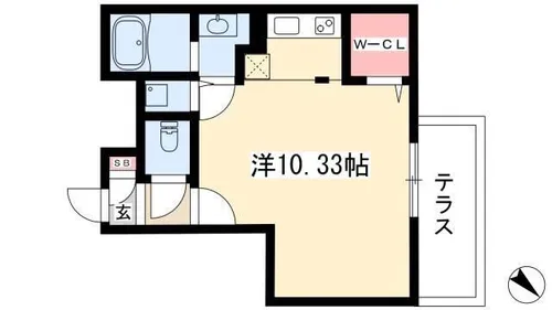 BRANCHE覚王山【1階】の間取り