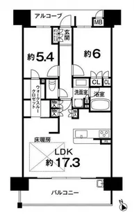 アークレジデンス枚方公園駅前【8階】の間取り