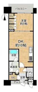 ザ・京都レジデンス 四条河原町【8階】の間取り